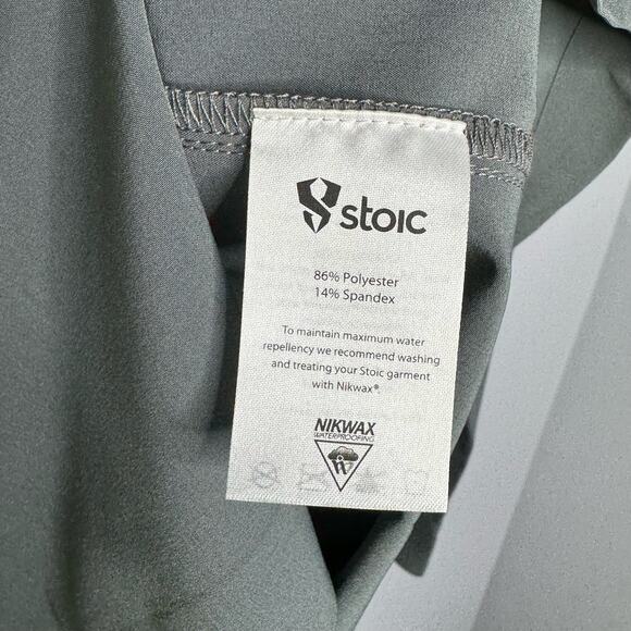 Stoic Shirt Mens Long Sleeve Performance Stretch Snap Hiking Small Charcoal Grey - Picture 8 of 9